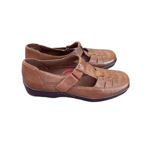 Naturalizer Womens Brown Leather Mary Jane Shoe Arch Support Plush Insole 11 N